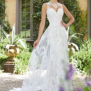 Mori Lee Wedding Dress 5705 Ivory/champagne